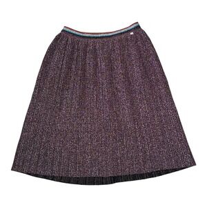 Molo Skirt Glitter Shimmer Pink Stretch Pleated Midi Size‎ 122/128 7-8 Years